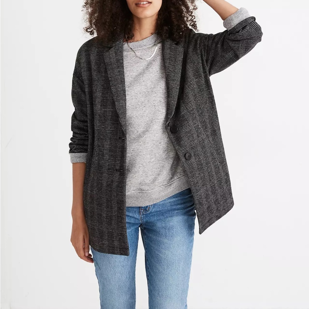 Madewell Glen plaid oversized blazer